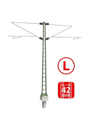 DB - Mittelmasten mit Re160 Auslegern - L (6 St.)