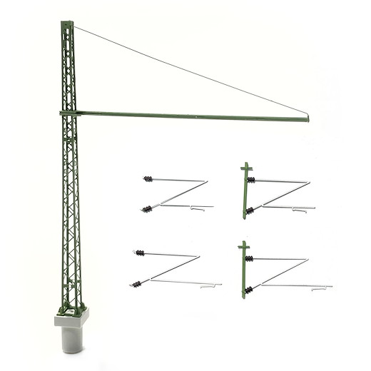DB Masten mit Rohrausleger für 2 Gleise