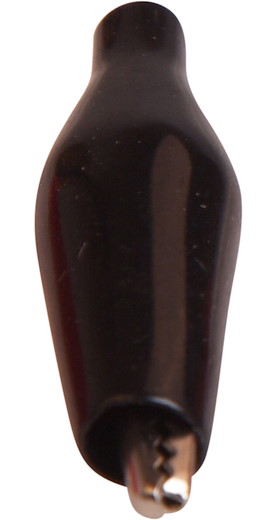 Abgreifklemme isoliert 40mm lang schwarz