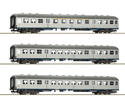 3-tlg. Set: Nahverkehrswagen, DB