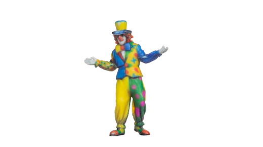 Clown, 3D-Master-Einzelfigur