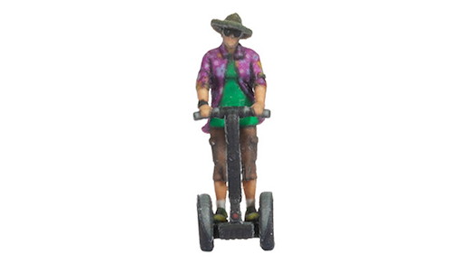 Segwayfahrer, 3D-Master-Einzelfigur