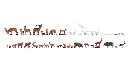 Mega-Spar-Set Wildtiere, 45 Figuren