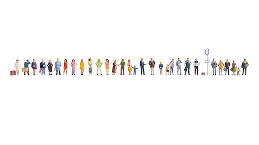 Mega-Spar-Set Stehende und Laufende, 30 Figuren
