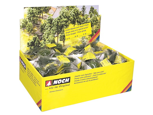 Laubbäume mit Baumfuß, 100 Stück