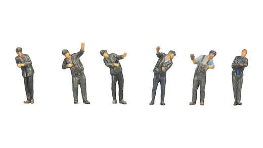 Lokführer Dampflok, 3D-Farbdruck