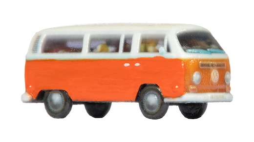 VW T2 orange, 3D-Master