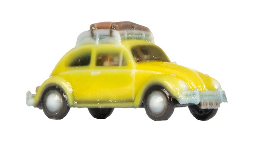 VW Käfer gelb, 3D-Master