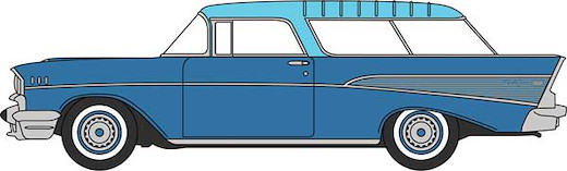Chevy Nomad 1957 blue
