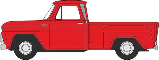 Chevy Stepside Pickup red