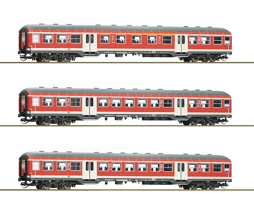 3-tlg. Set: Nahverkehrswagen, DB AG