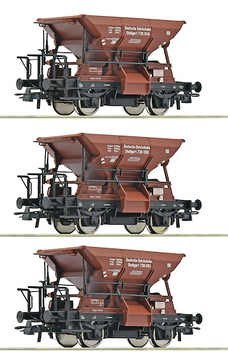 3-tlg. Set: Talbot-Schotterwagen, DRB