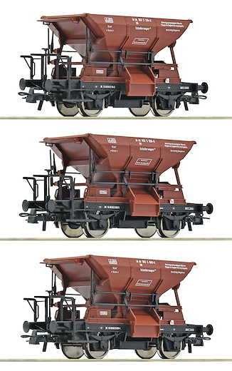 3-tlg. Set: Talbot-Schotterwagen, DB