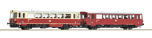 Dieseltriebwagen 174 001-8 mit Beiwagen, DR