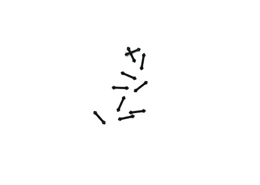 Kuppelstange lang schwarz 10