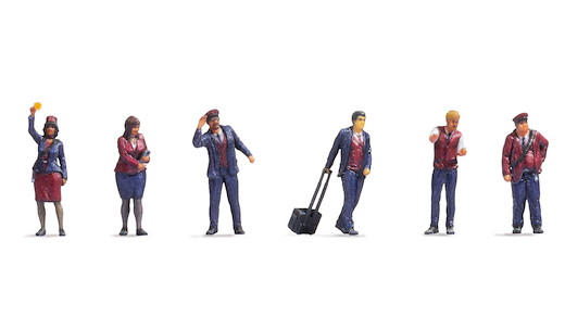 Bahnpersonal, 3D-Farbdruck