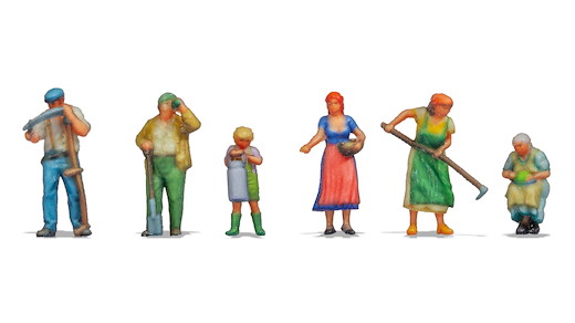 Landwirte, 3D-Farbdruck