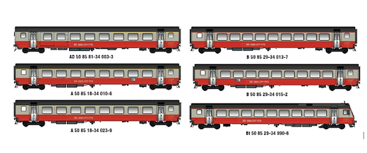 SBB EW III Swissexpress Airport Set 6-tlg  Ep IV-V