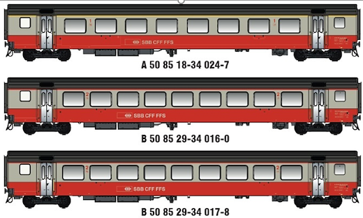 SBB EW III Swissexpress Airport Set 3-tlg  Ep IV-V
