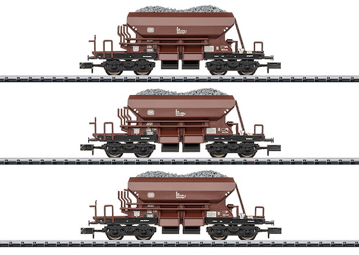 Wagen-Set "Dienstgüterschotterwagen", DB