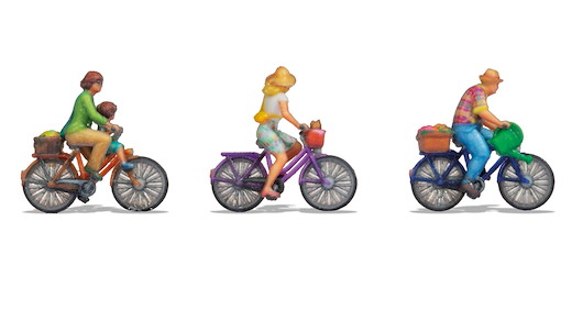 Fahrradfahrer, 3D-Farbdruck