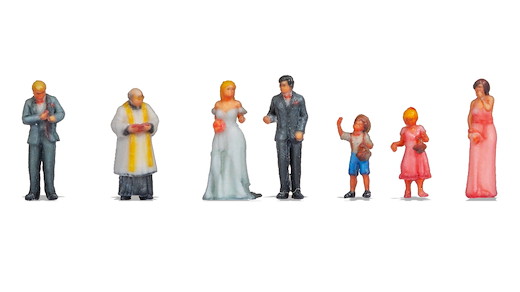 Hochzeitspaar, 3D-Farbdruck
