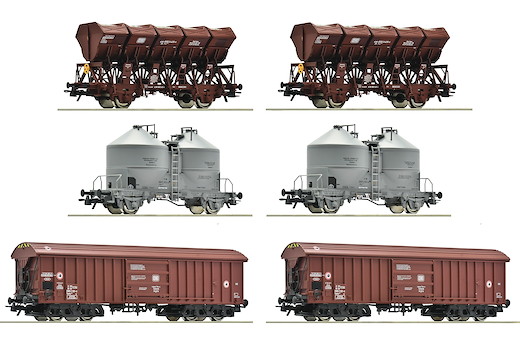 6-tlg. Display: Rangierbahnhof/Schüttgut, DB