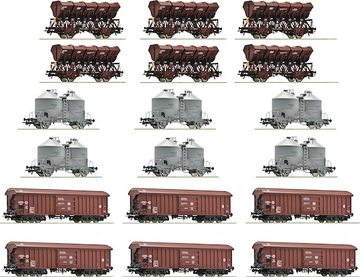 18-tlg. Display: Rangierbahnhof/Schüttgut, DB