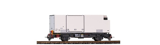 RhB Lb-v 7869 Tragwagen mit Kühlcontainer Y 11602