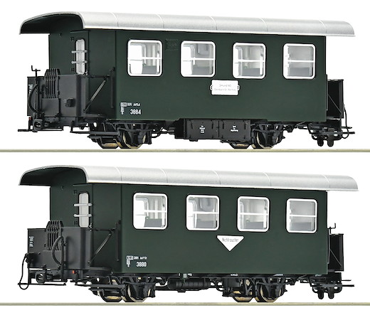 2-tlg. Set: Schmalspur-Personenwagen, ÖBB