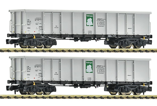 2-tlg. Set: Offene Güterwagen, Tankwagon, Privatbahn