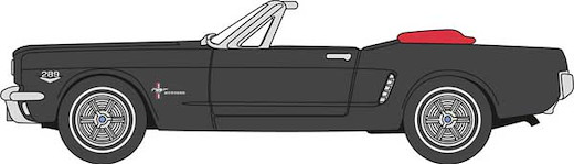 Ford Mustang Conv bla/red