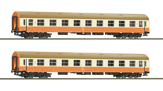 2-tlg. Set 2: Reisezugwagen 2. Klasse, DR