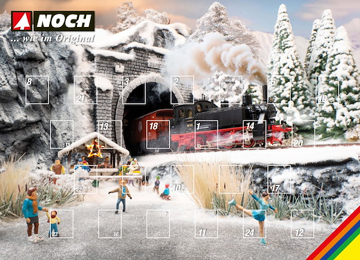 Figuren-Adventskalender, Inhalt: 24 handbemalte Figuren