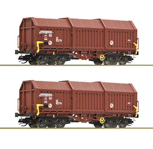 2-tlg. Set: Teleskophaubenwagen, DR