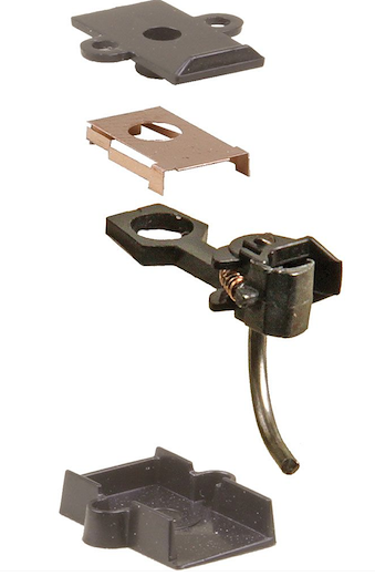 #27 HO Scale 20-Series Plastic Couplers with Gearboxes - Medium (9/32") Underset Shank