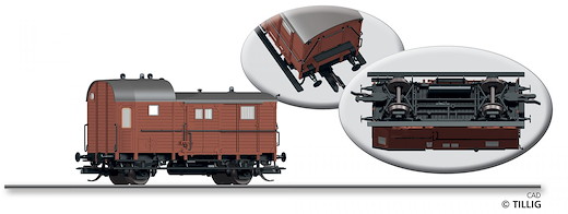 Güterzug-Packwagen Pg K.P.E.V.