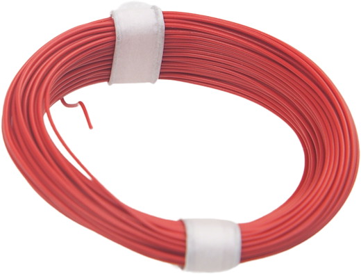 Litzen Kabel 0.04 mm² Rot 10 Meter