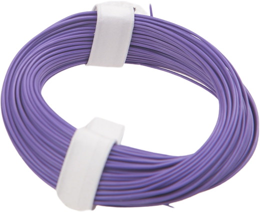 Litzen Kabel 0.04 mm² Violett 10 Meter