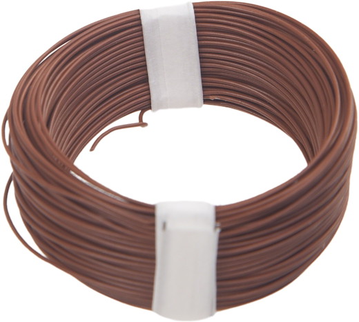 Litzen Kabel 0.04 mm² Braun 10 Meter