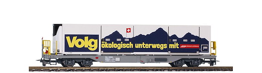 RhB Sb-v 65693 Tragwagen mit Klimacontainer "Volg"