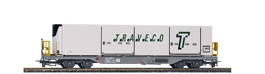 RhB Sb-v 65694 Tragwagen mit Klimacontainer "Traveco"