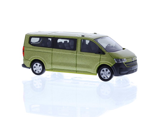 VW e-Transporter T7 Bus LR FD warm green metallic