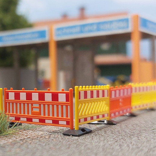 Schrankenzaun, orange/gelb
