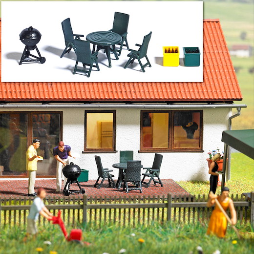 Gartenmöbel & Grill (Gartenparty)