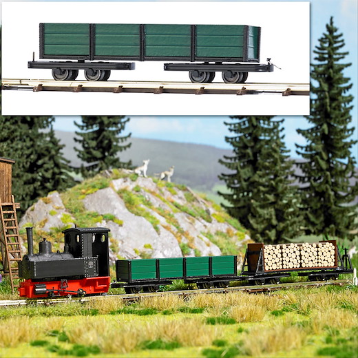Drehgestell-Niederbordwagen