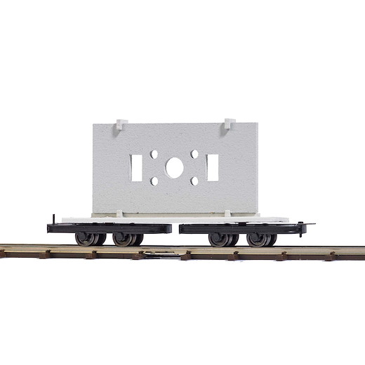 Drehgestellwagen mit Betonelement H0