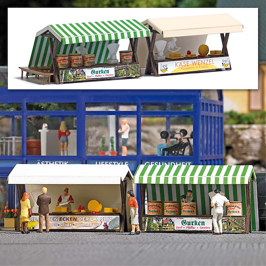 Marktstände Gurken & Käse