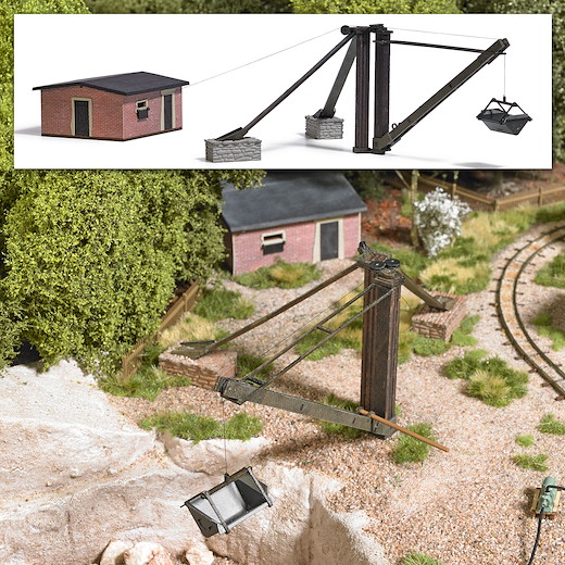 Schwenkkran mit Windenhaus