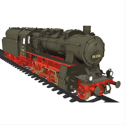 Dampflok BR 56 2130 Zwei-Zylinder Maschine mit Kohlestaubfeuerung (analog), DRG